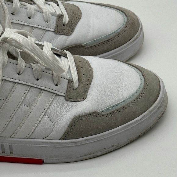 Adidas “Neo Courtmaster” White Gray Leather  Cloudfoam Men’s SZ: 11.5 # FW9359 - Picture 9 of 16